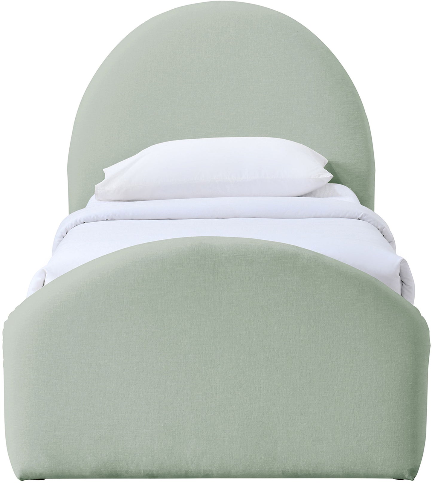 Andaz - Chenille Fabric Upholstered Trundle Bed