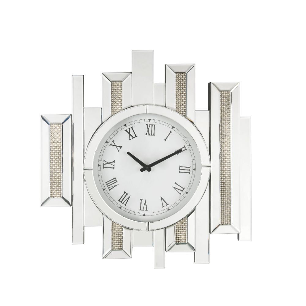 Ornat - 22" Wall Clock - Faux Square Diamonds