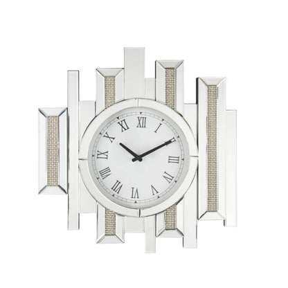 Ornat - 22" Wall Clock - Faux Square Diamonds