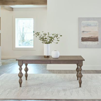 Americana Farmhouse - Rectangular Leg Table - Light Brown