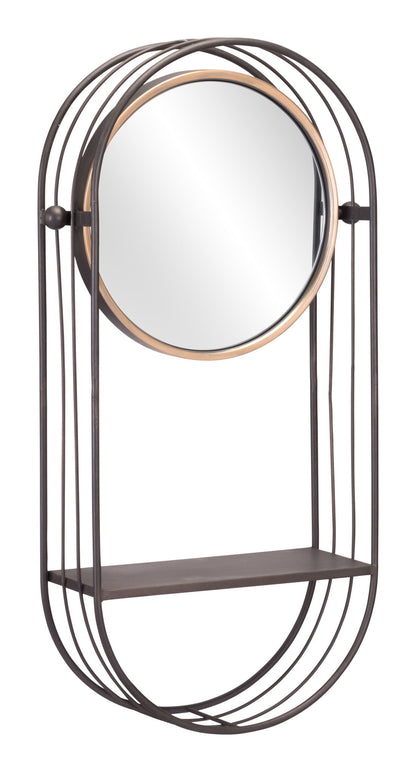 Saroni - Mirror Shelf - Gray