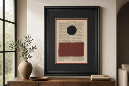 34x40 Modern Prose II By Renee W. Stramel - Dark Brown