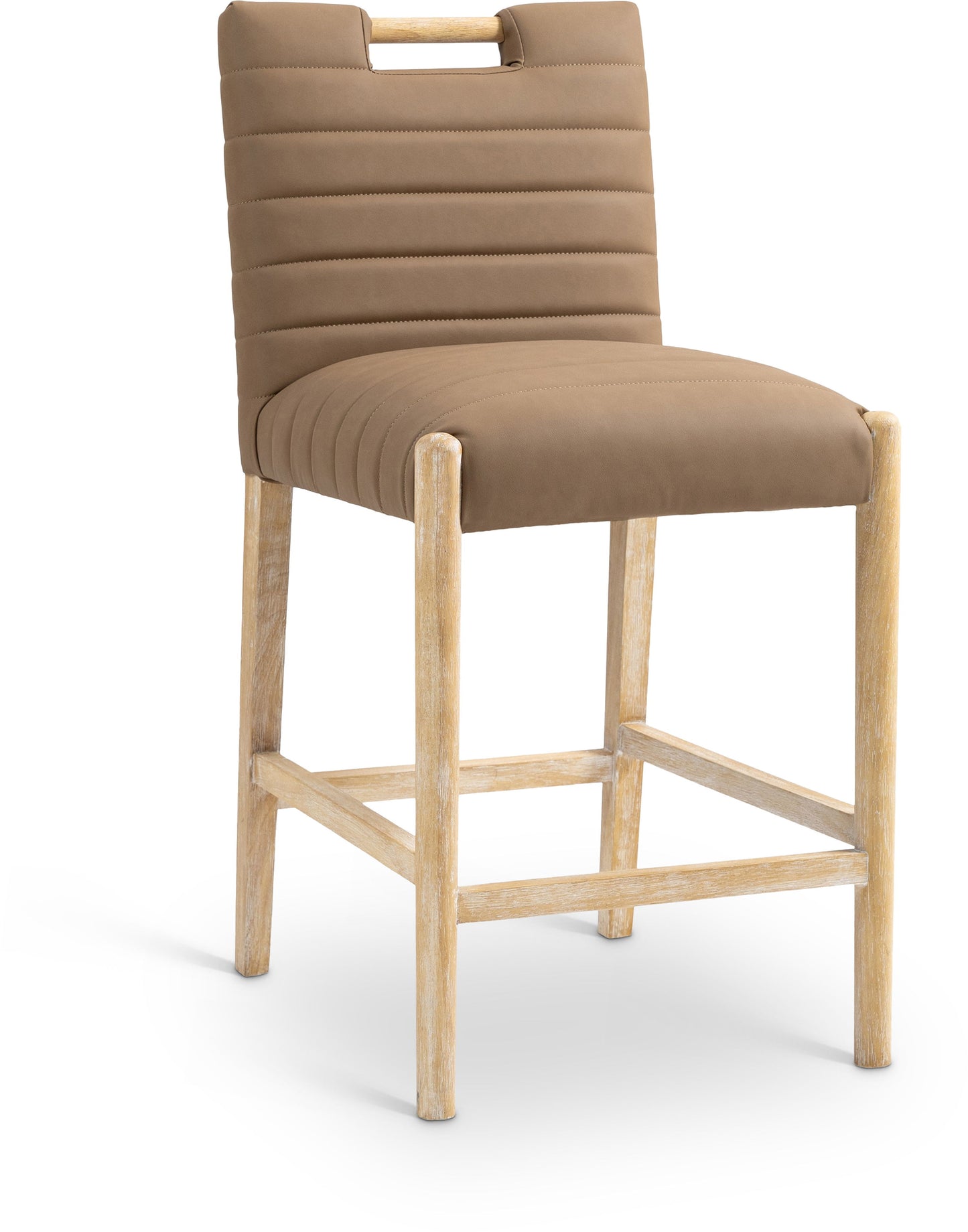 Aimee - Counter Stool - Light Brown Legs