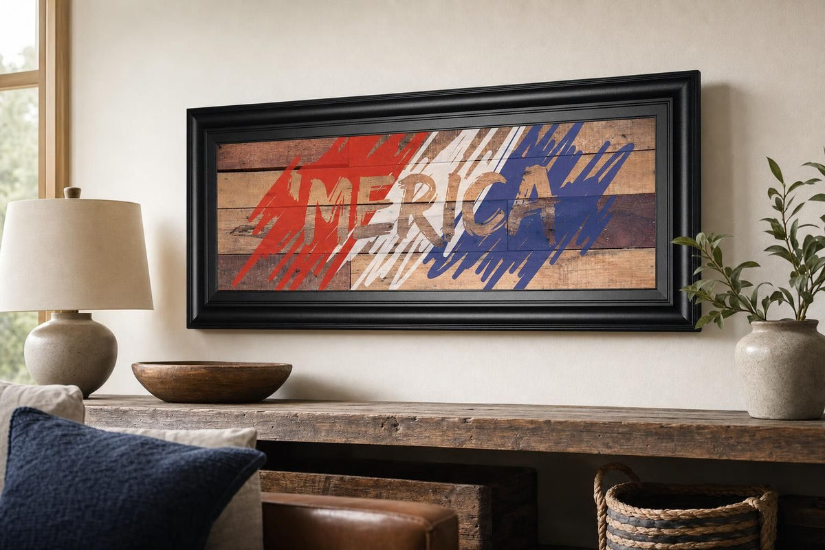 18x42 Merica By Front Porch Pickins - Red