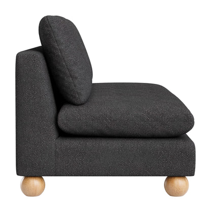 Minze - Loveseat - Black