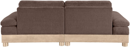 Turin - Chenille Fabric Upholstered Modular Sectional - Brown