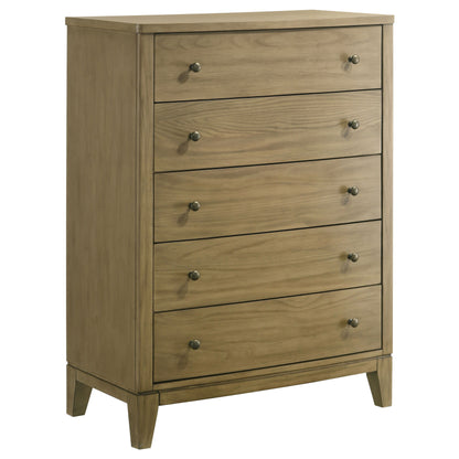 Granada - 5-Drawer Bedroom Chest Of Drawers - Natural Pine