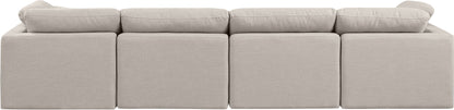 Indulge - Linen 4 Seat Modular Sofa