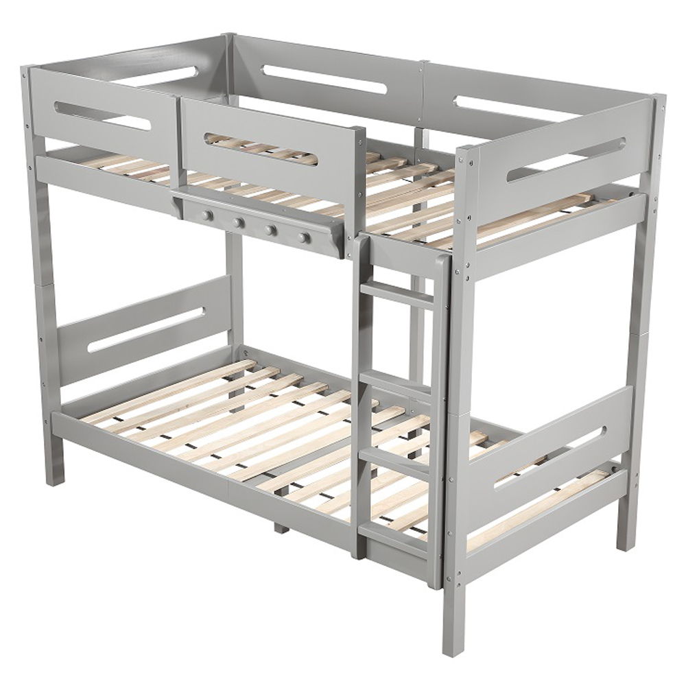 Edah - Twin Over Twin Bunk Bed - Gray