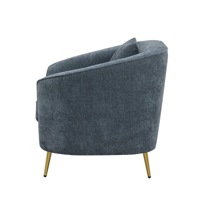 Nakendra - Chair With Pillow - Cobalt Blue Chenille