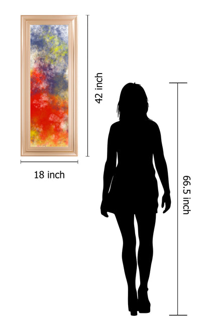 Vapor I. B By Jason Johnson - Framed Print Wall Art - Red