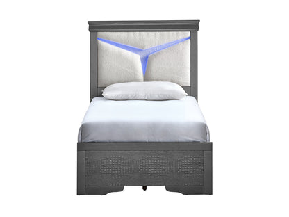Glory Furniture - Lorana - Bed With LED Headboard