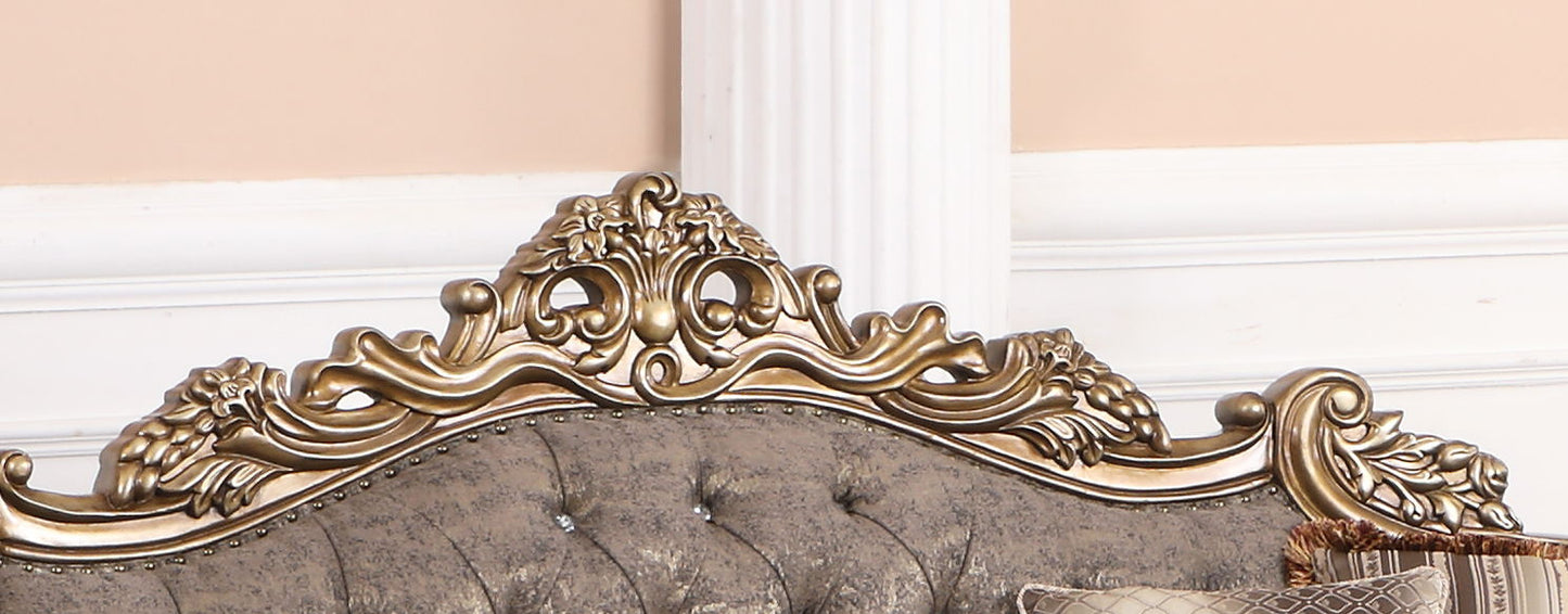 Amelia - Loveseat - Gold