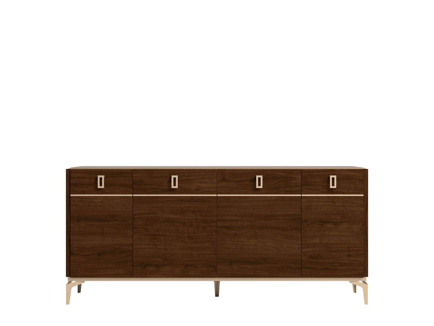 Eva - 4 Door Buffet - Dark Brown