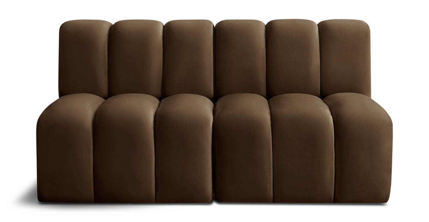 Arc - Velvet 2 Seats Modular Sofa
