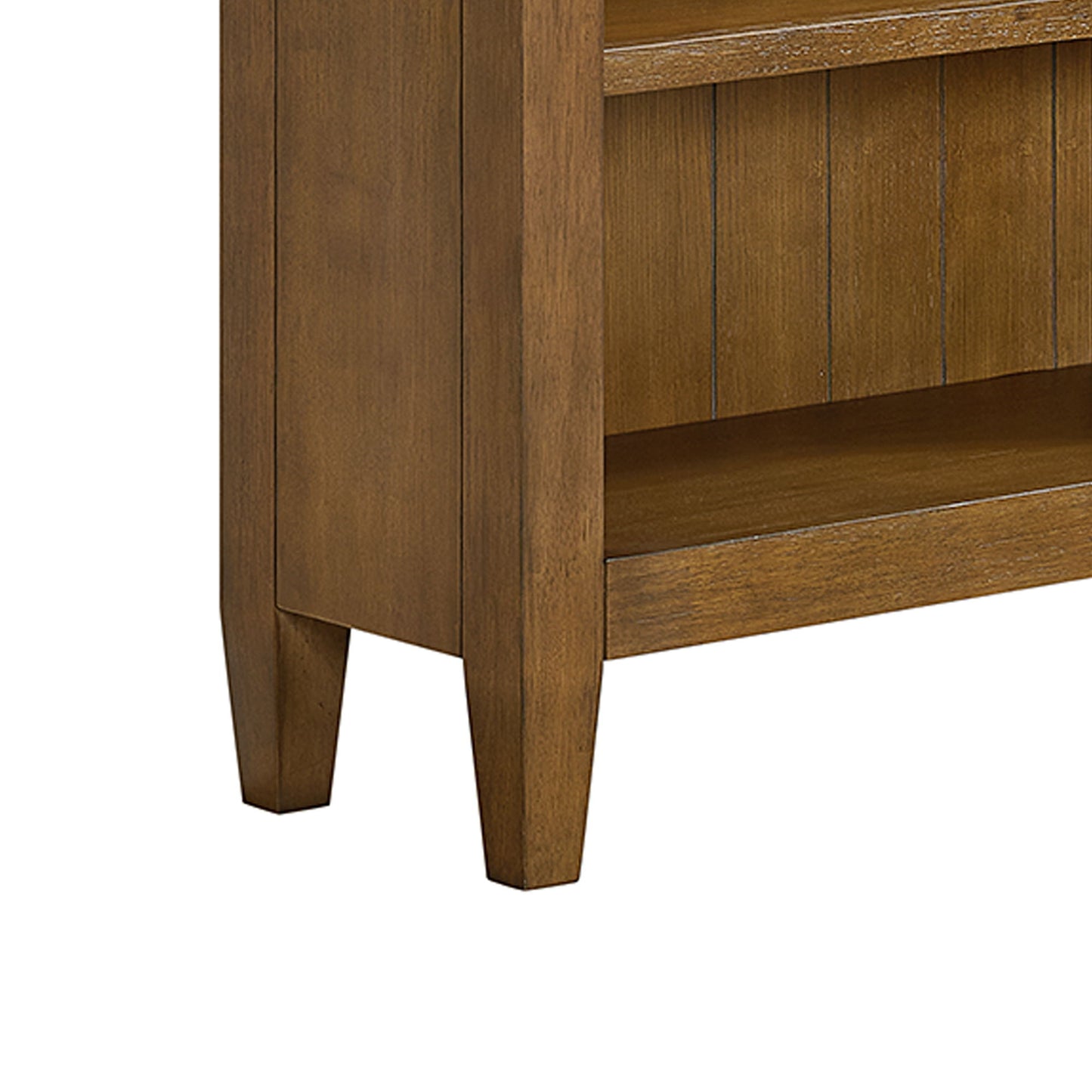 Portico - Open Bookcase - Brown Oak