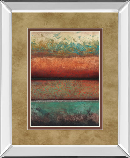 Excitement By Laurie Fields - Mirror Framed Print Wall Art - Light Brown