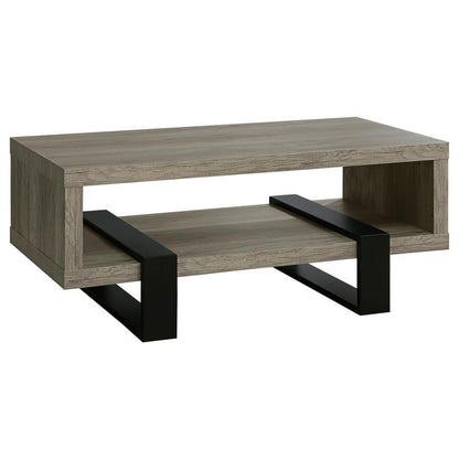 Dinard - Engineered Wood Coffee Table - Gray Driftwood