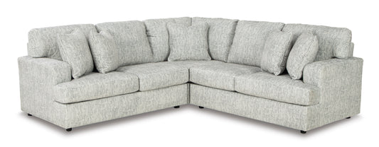 3Pc Gray Sectional - Floor Sample