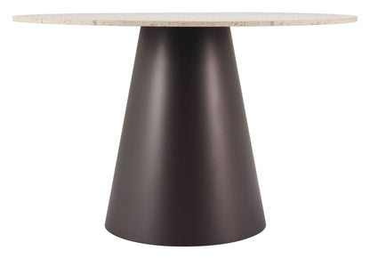 Jorf - Dining Table - Beige / Bronze