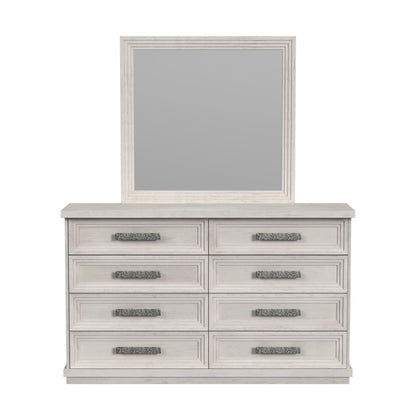 Avalanche - Dresser And Mirror Set - Antique White