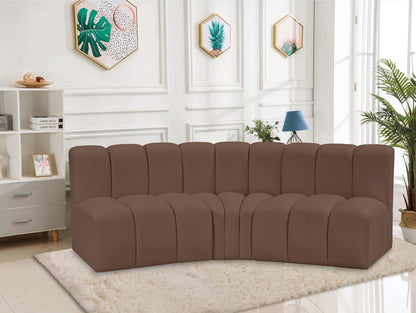 Arc - Faux Leather 3 Piece Modular Corner Sofa