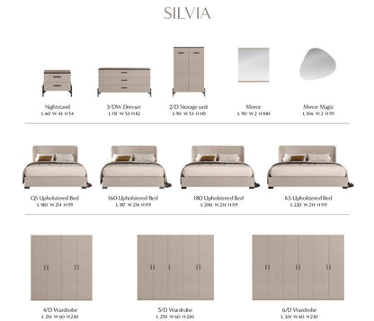 Silvia - Dresser - Pearl Silver