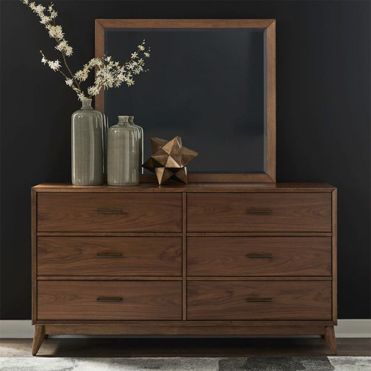 Century Modern - Dresser & Mirror - Walnut