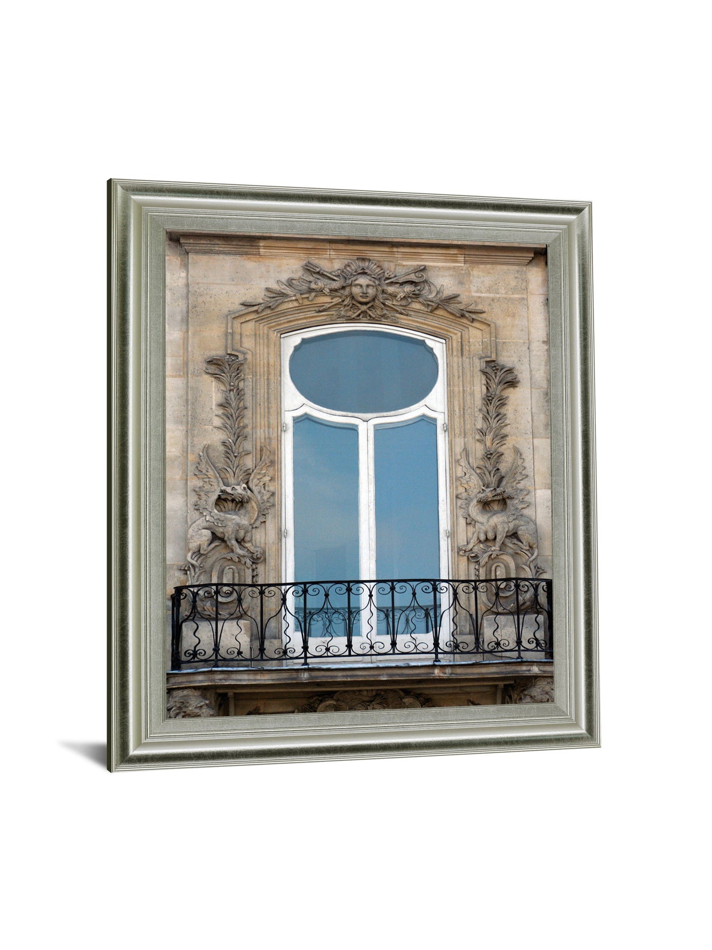 Ornate Balcony Gaze - 28" x 34" Framed Wall Art