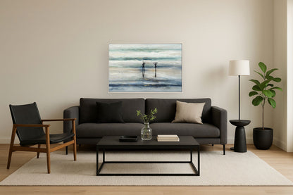 Surfer Stroll - 32" x 48" Framed Wall Art