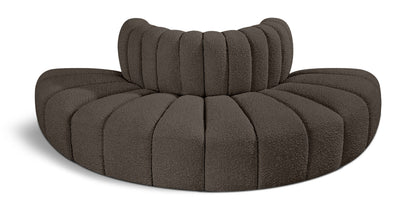 Arc - Boucle Fabric 4 Piece Modular Sofa
