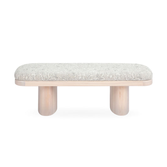 Ollie - Floral Jacquard Bench