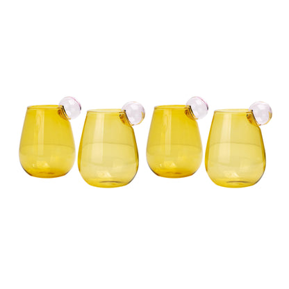 Boule - Water Glass (Set of 4) - Amber