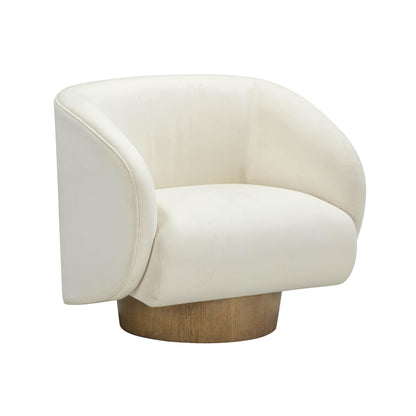 Presley - Swivel Accent Chair - Cream