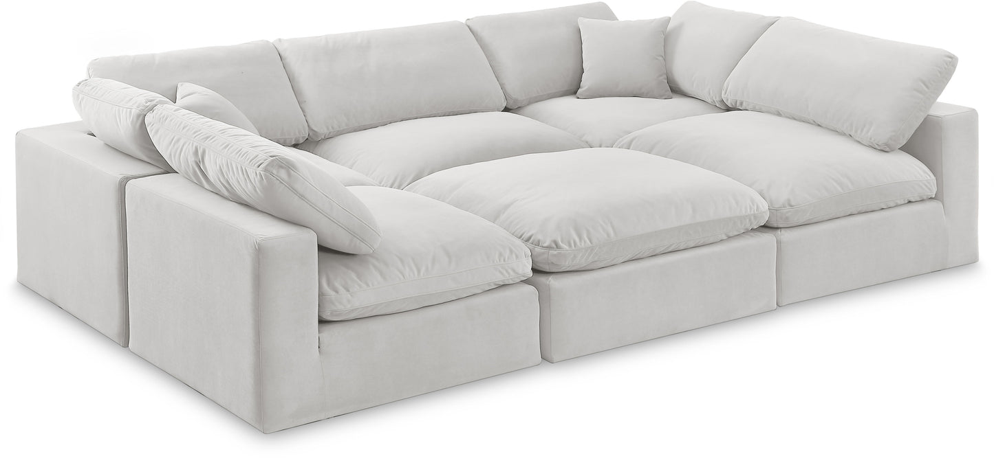 Comfy - 6 Piece Velvet Sectional