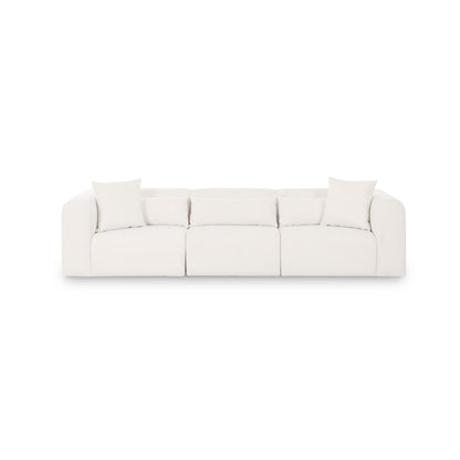 Tarra - Chenille Modular Sofa - Cream