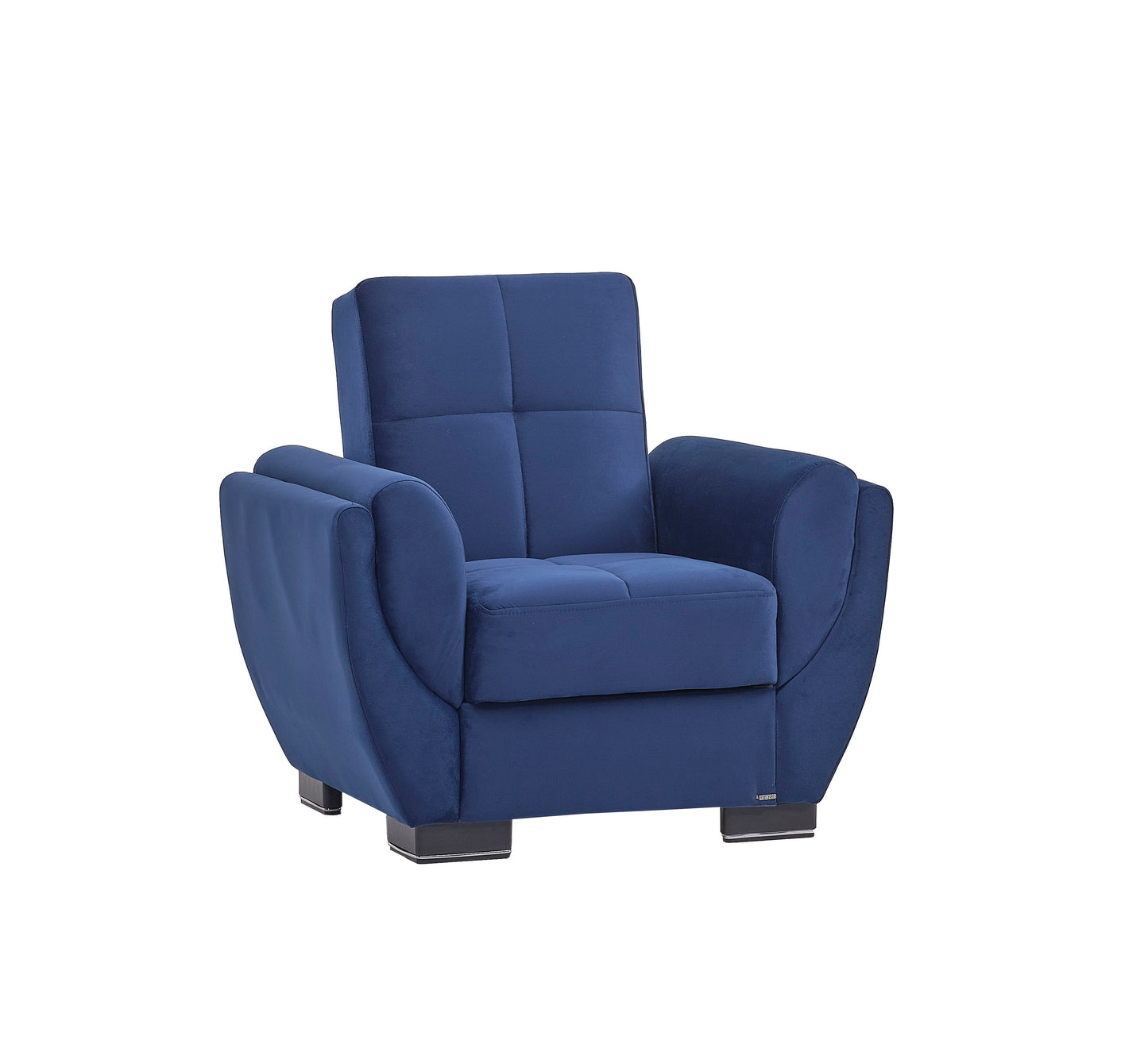 Ottomanson Armada Air - Upholstered Convertible Armchair With Storage - Microfiber
