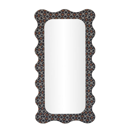 Charlene - 39" x 75" Squiggle Wall Mirror - Biologic Print