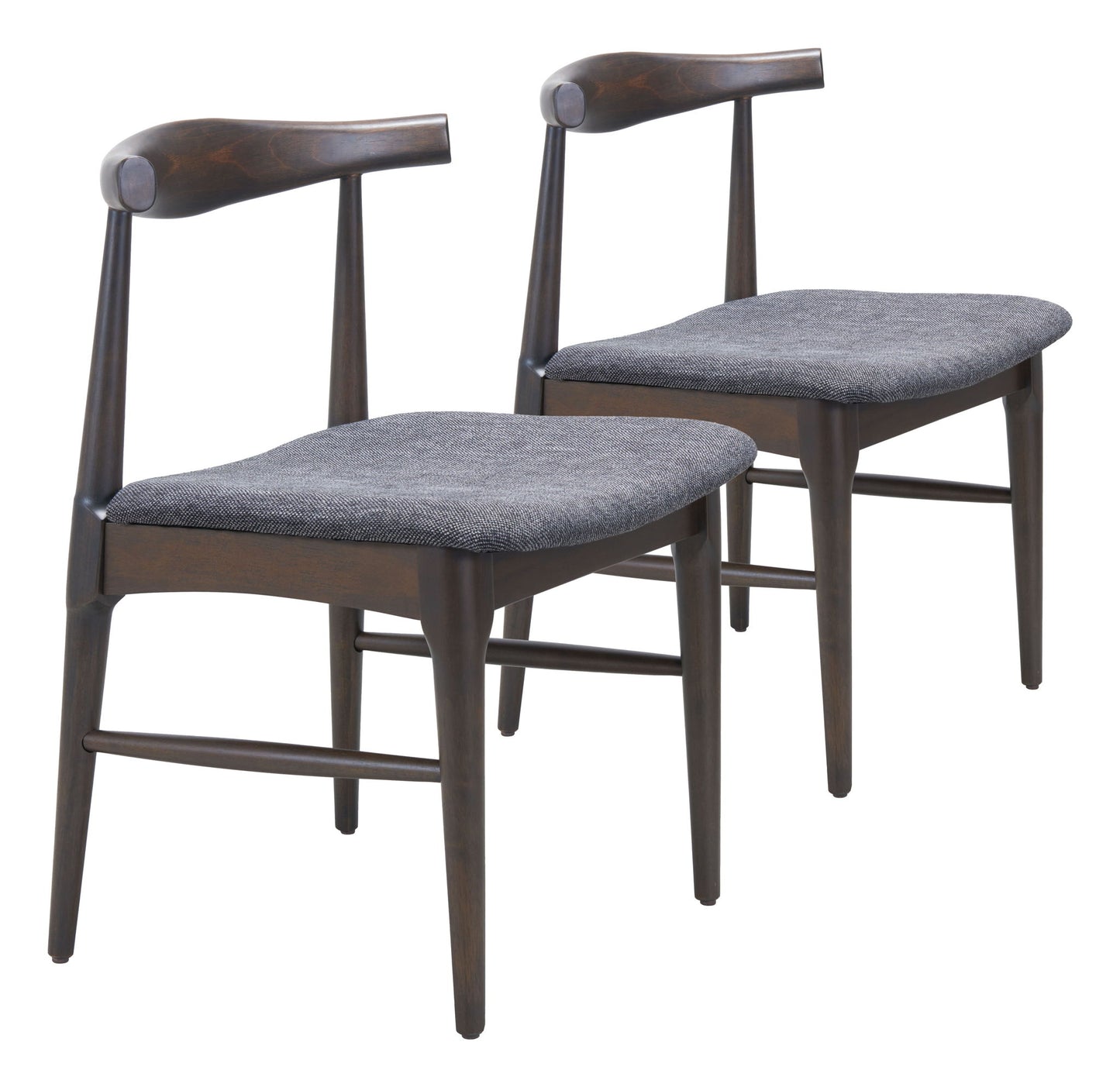 Tuzka - Dining Chair (Set of 2) - Gray & Espresso