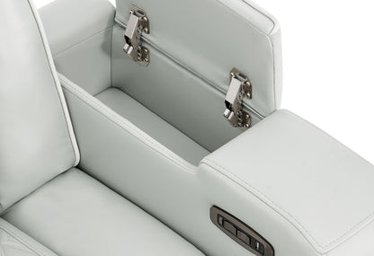 U8611 - Sectional With LED - Silver