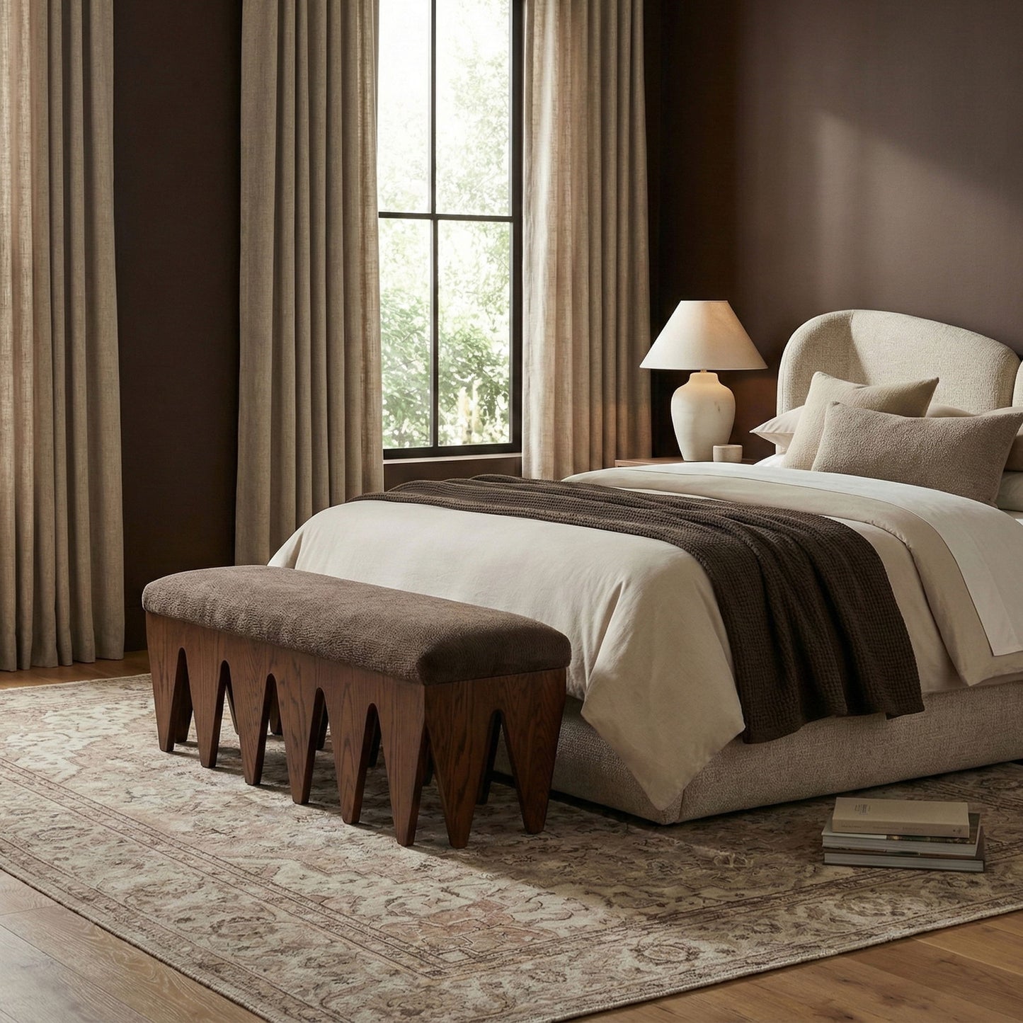 Altair - Bench - Dark Brown Base
