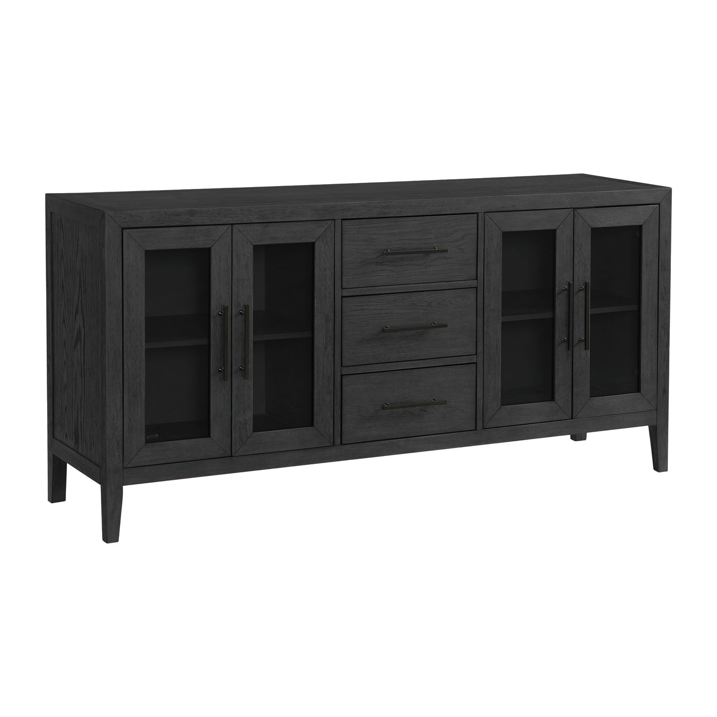 Versailles - Contemporary Server - Black