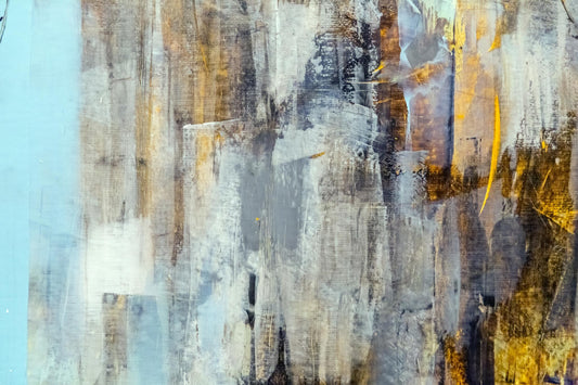 49x64 Framed - Abstract - Light Blue