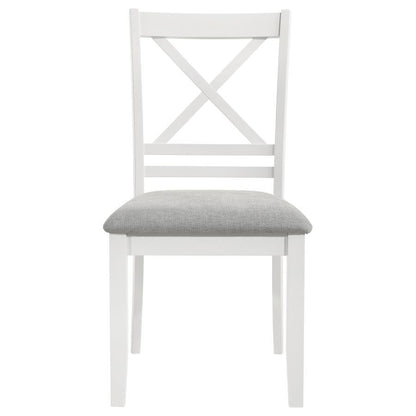 Hollis - Cross Back Wood Dining Side Chair (Set of 2) - White