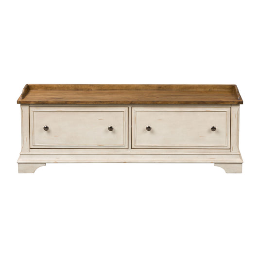 Morgan Creek - Storage Hall Bench - White