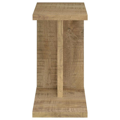 Clower - Engineered Wood C-Shaped Sofa Side Table