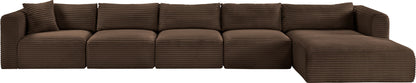 Shaggy - 5 Piece Modular Sectional With Chaise