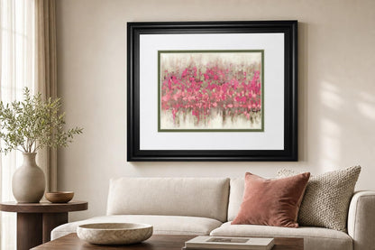 34x40 Crossing Abstract I By DanMeneely - Pink