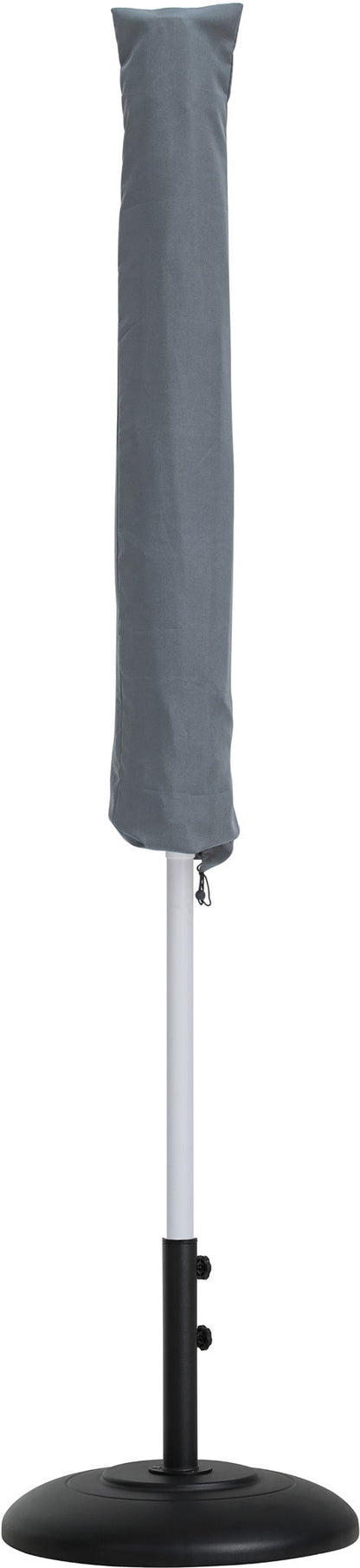 Amalfi - Patio Umbrella - Black Base / White Pole
