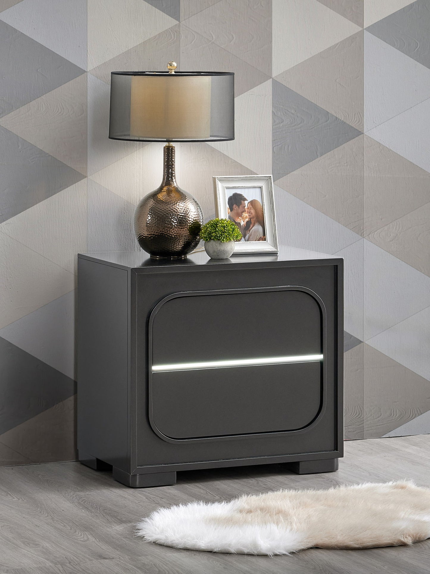 Wave - Nightstand - Wenge